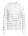 Isabel Benenato Man Sweater White Size L Linen
