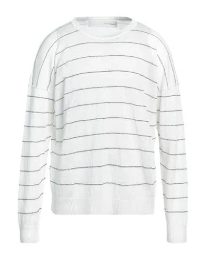 Isabel Benenato Man Sweater White Size L Linen
