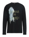 Isabel Benenato Man T-shirt Black Size M Cotton