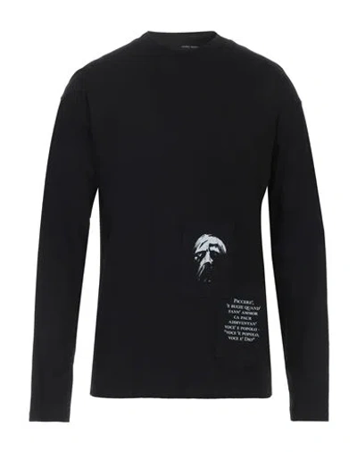 Isabel Benenato Man T-shirt Black Size M Cotton