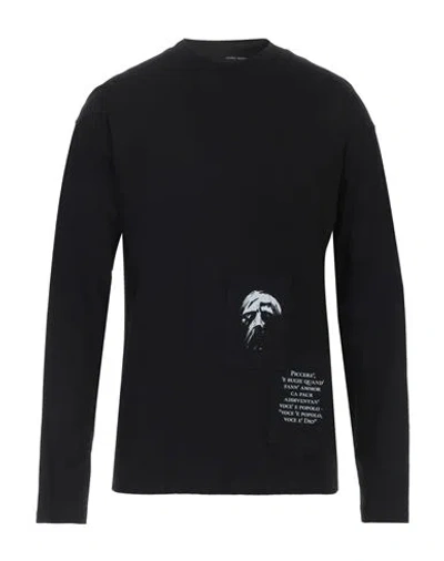 Isabel Benenato Man T-shirt Black Size M Cotton In Black
