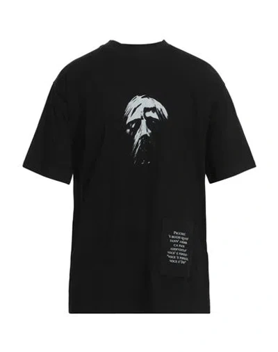 Isabel Benenato Man T-shirt Black Size Xl Cotton