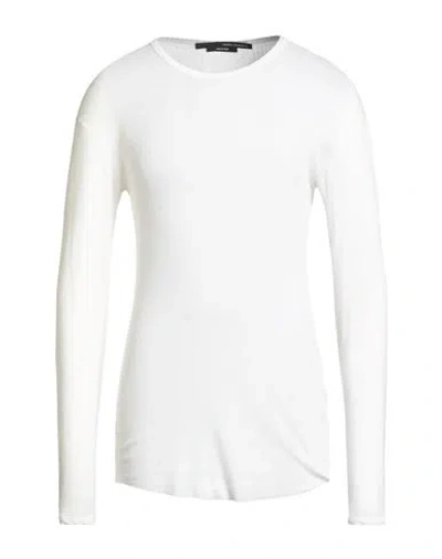 Isabel Benenato Man T-shirt White Size 38 Cotton, Modacrylic
