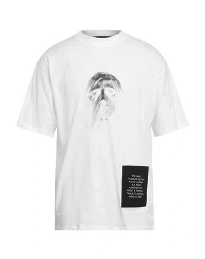Isabel Benenato Man T-shirt White Size Xl Cotton