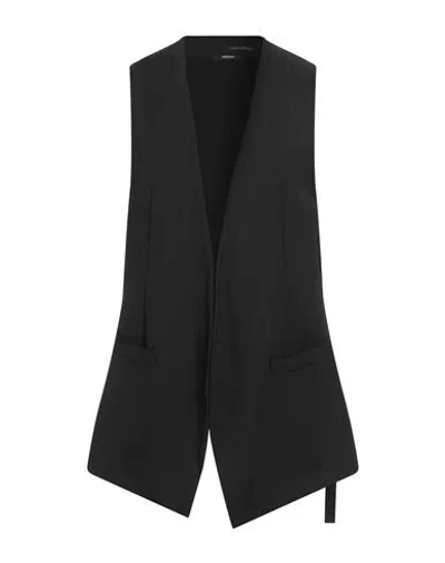 Isabel Benenato Man Tailored Vest Black Size 40 Virgin Wool