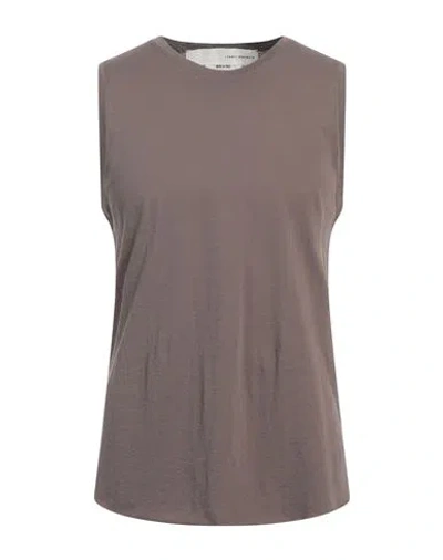 Isabel Benenato Man Tank Top Lead Size M Cotton In Grey