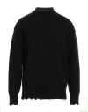 Isabel Benenato Man Turtleneck Black Size M Cashmere, Wool In Black