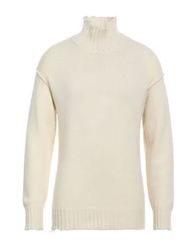 Isabel Benenato Man Turtleneck Ivory Size M Cashmere, Wool In White