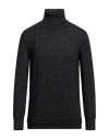 Isabel Benenato Man Turtleneck Charcoal Size S Alpaca Wool, Polyamide In Grey