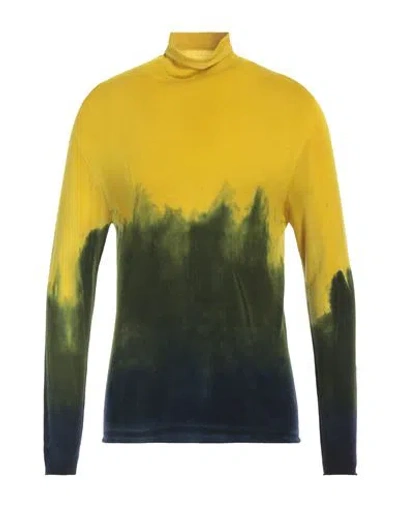 Isabel Benenato Man Turtleneck Yellow Size S Virgin Wool