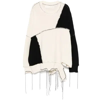 ISABEL BENENATO NEUTRAL  BLACK SWEATERS