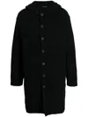 Isabel Benenato Panelled Exposed-seam Coat In Black