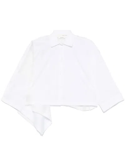 Isabel Benenato Panelled Shirt In White