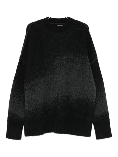 Isabel Benenato Patterned-jacquard Jumper In Black