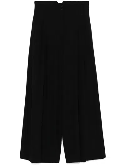 Isabel Benenato Pleat-detailed Trousers In Black