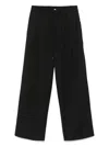 Isabel Benenato Pleat-detailing Trousers In Black