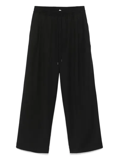 Isabel Benenato Pleat-detailing Trousers In Black