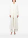 Isabel Benenato Pocket Coat In Neutral