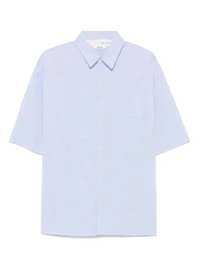 Isabel Benenato Poplin Shirt In Blue