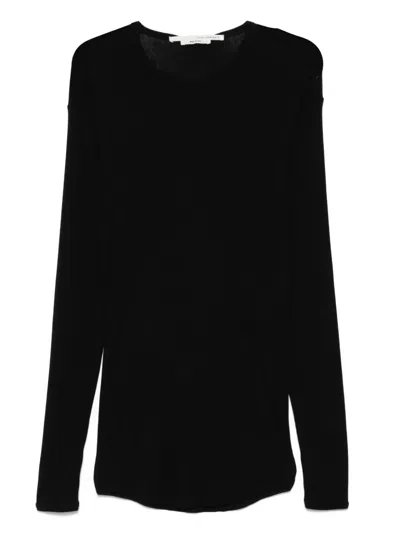 Isabel Benenato Ribbed T-shirt In Black