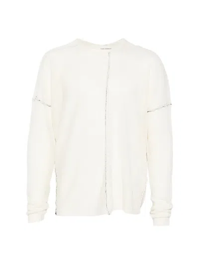 Isabel Benenato Stitch Detail Sweater In White