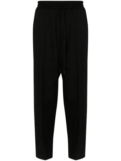 Isabel Benenato Straight-leg Tailored Trousers In Black