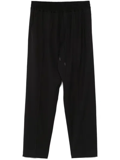 Isabel Benenato Straight-leg Trousers In Black