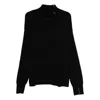 Isabel Benenato Stitch-detail High-neck Sweater In Black