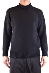 Isabel Benenato Black Wool And Cashmere Blend Sweater In Black