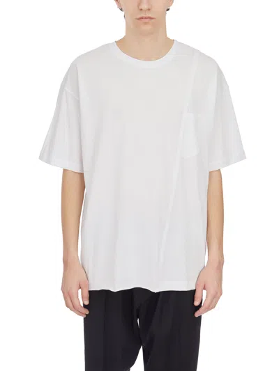 Isabel Benenato T-shirt In Cotone In White