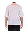Isabel Benenato T-shirt With Round Neck And Short Sleeves In White