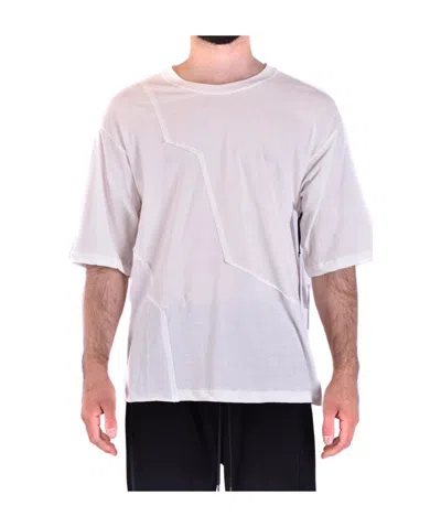 Isabel Benenato T-shirt With Round Neck And Short Sleeves In White
