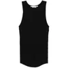 Isabel Benenato Fine-ribbed Tank Top In Black
