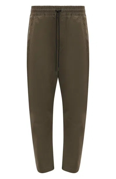 Isabel Benenato Green Cotton Blend Trousers