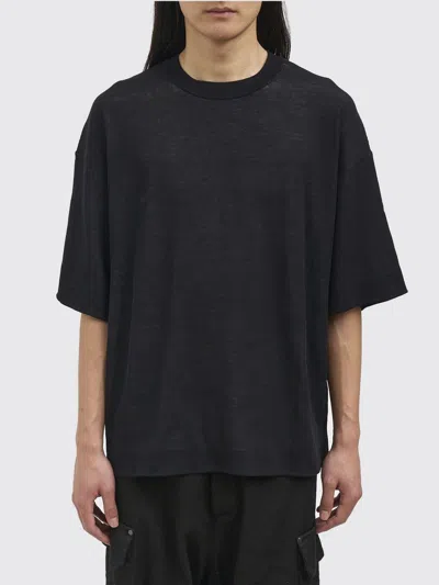 Isabel Benenato Crew Neck Cotton Sweater In Black