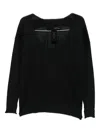 Isabel Benenato V Neck Sweater In Black