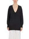 Isabel Benenato V Neck Sweater In Black