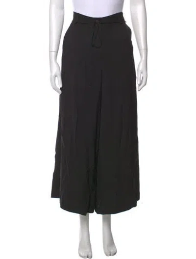 Pre-owned Isabel Benenato Wide Leg Pants In Black
