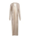 Isabel Benenato Woman Cardigan Beige Size 8 Linen, Polyamide
