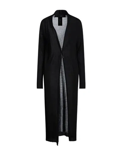 Isabel Benenato Woman Cardigan Black Size 4 Cashmere, Silk