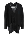 Isabel Benenato Woman Cardigan Black Size L Viscose, Polyester In Black