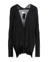 Isabel Benenato Woman Cardigan Black Size M Viscose, Polyester