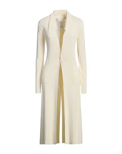 Isabel Benenato Woman Cardigan Cream Size 8 Viscose, Polyester In White
