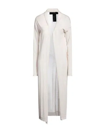 Isabel Benenato Woman Cardigan Off White Size 4 Cashmere, Silk