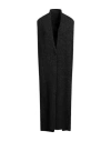 Isabel Benenato Woman Cardigan Steel Grey Size 4 Mohair Wool, Wool, Polyamide, Elastane In Black