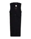 Isabel Benenato Woman Coat Black Size L Virgin Wool, Polyamide