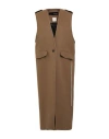 Isabel Benenato Woman Coat Khaki Size L Virgin Wool, Polyamide