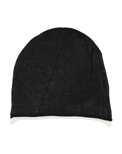 Isabel Benenato Woman Hat Black Size Onesize Cotton