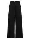 Isabel Benenato Woman Jeans Black Size 8 Cotton