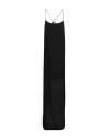 Isabel Benenato Woman Maxi Dress Black Size 4 Silk In Black
